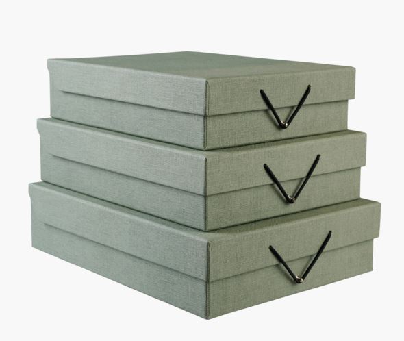 Förvaringslåda ljusgrön - 26x35x8,5 cm ljusgrön - 1