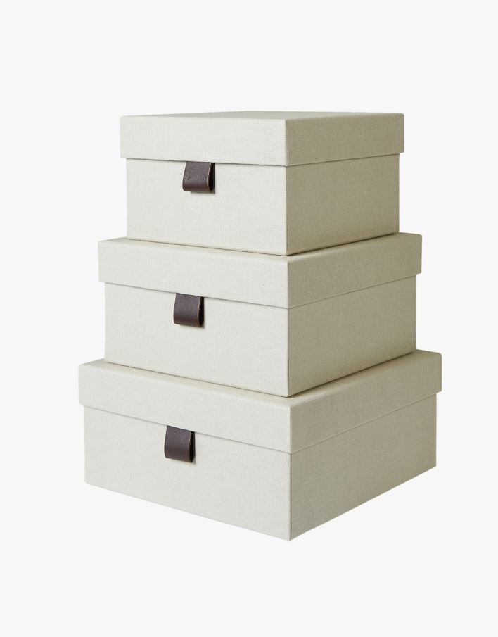 Förvaringslåda natur - 26x26x13 cm natur - 1