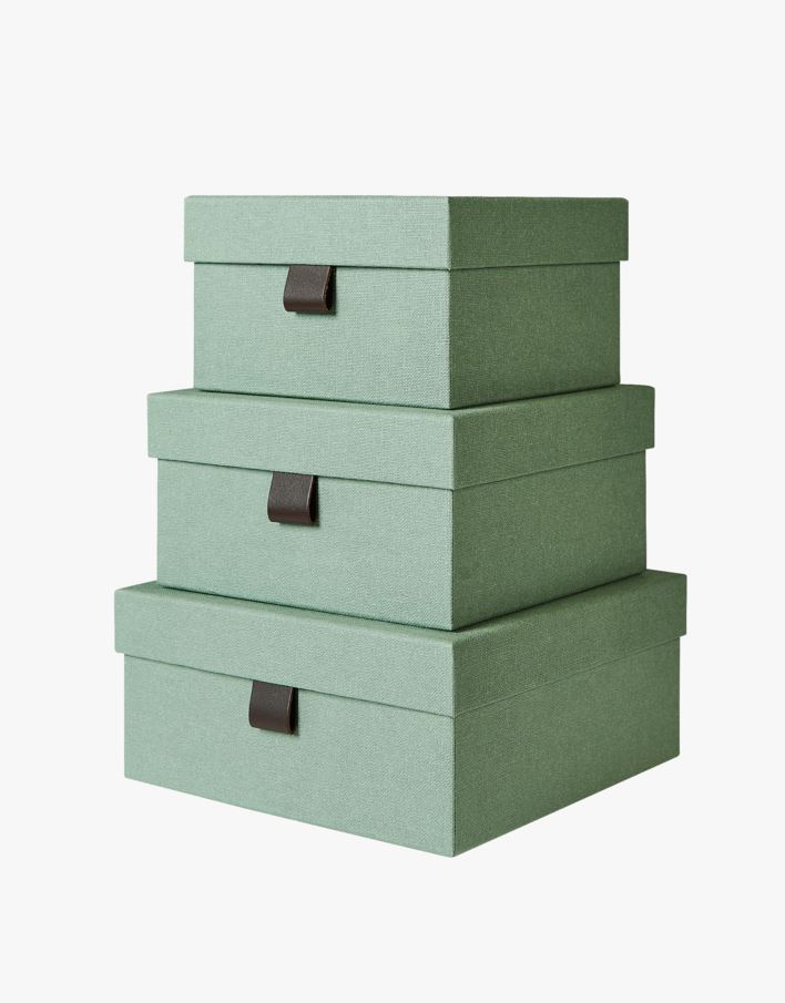 Förvaringslåda ljusgrön - 26x26x13 cm ljusgrön - 1