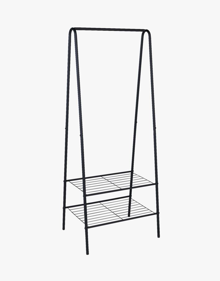 Klädhängare svart - 60x45x152 cm svart - 1
