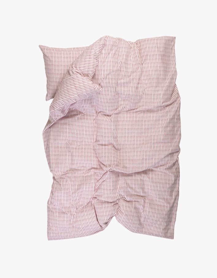 Påslakanset i flanell röd - 150x210+50x60 cm röd - 1