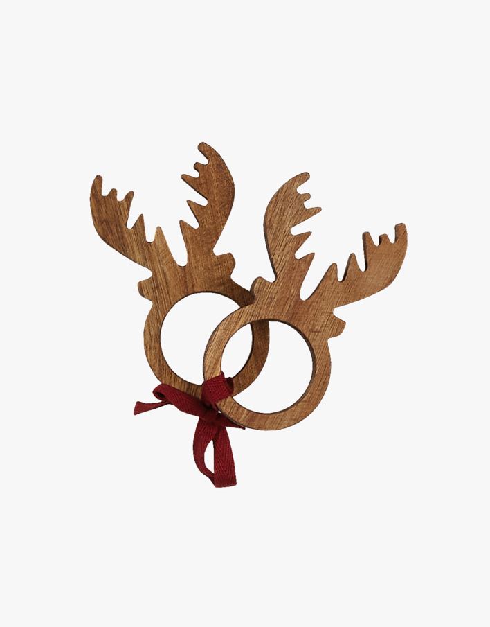 2-pack servettringar natur - 6,5x11x2 cm natur - 1