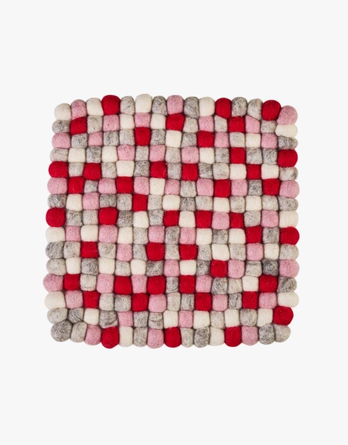 Grytunderlägg röd - 20,5x20,5 cm röd - 1