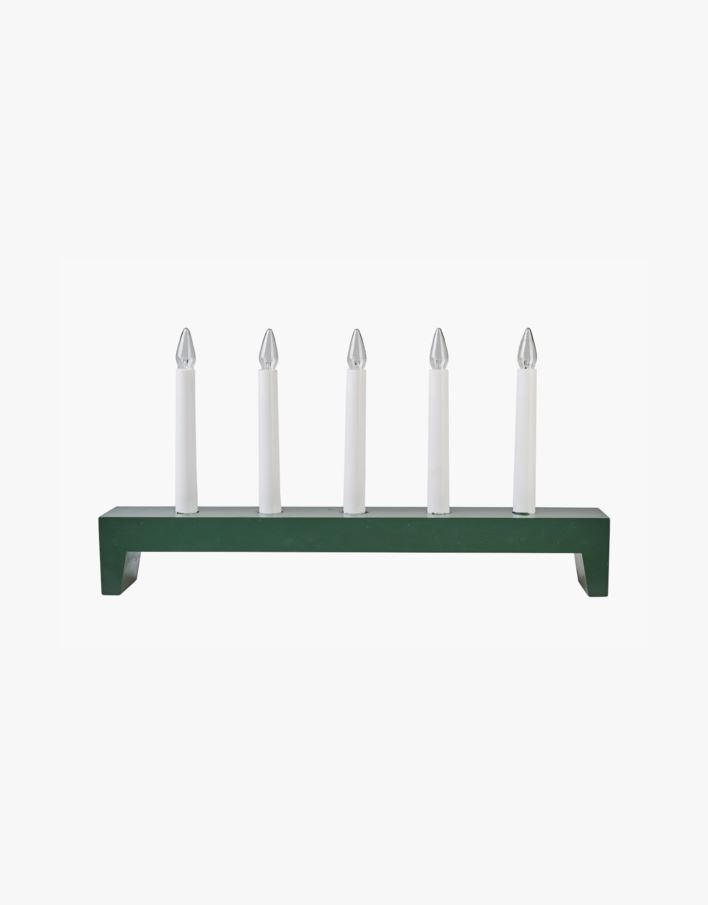 Adventsljusstake mörkgrön - 45x6x23,5 cm mörkgrön - 1