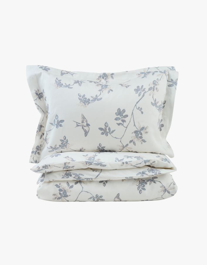 Påslakanset i satin vit - 150x210 cm vit - 1