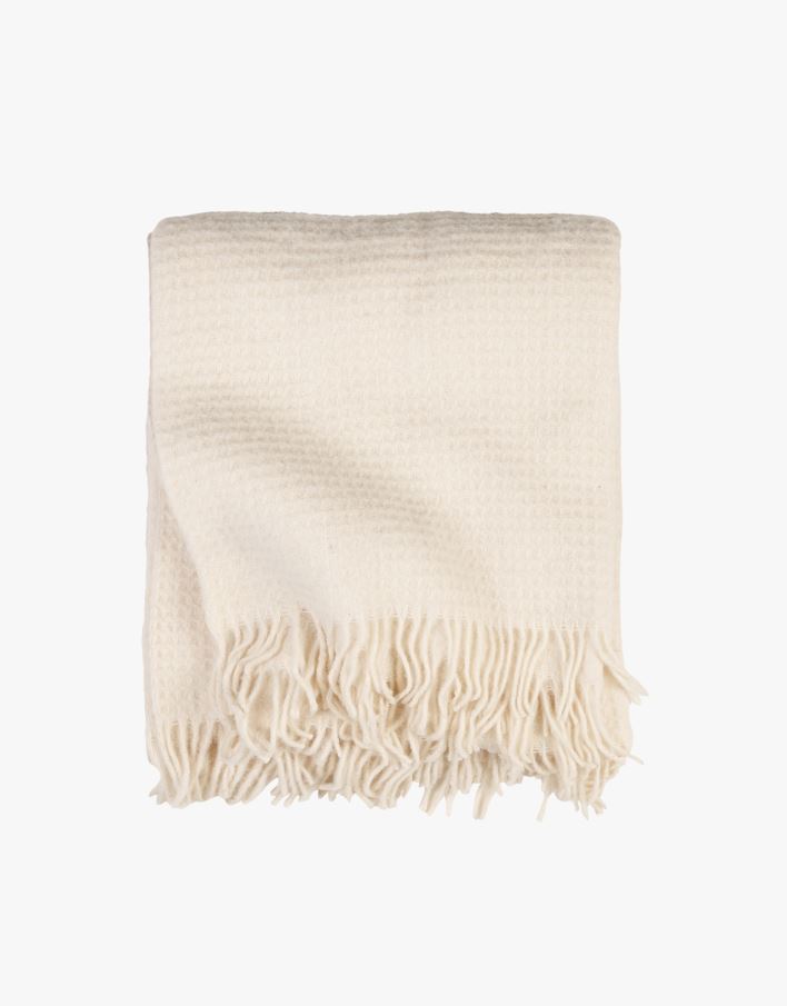 Ullpläd offwhite - 190x200 cm offwhite - 1