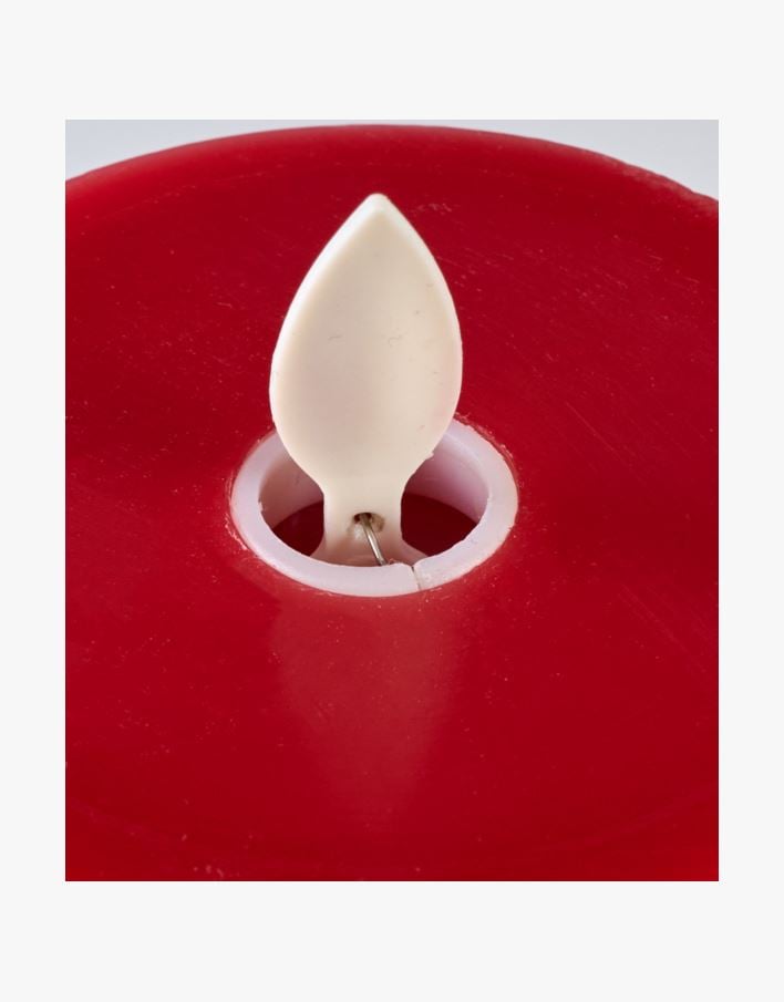 Led-blockljus mörkröd - 7,5x7,5x10 cm mörkröd - 1