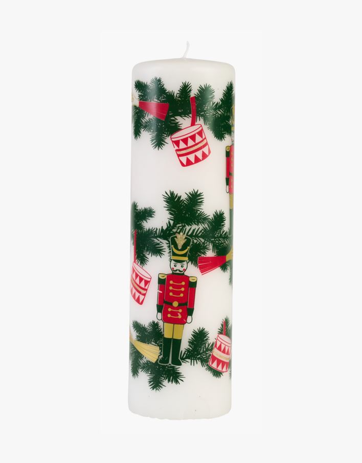 Blockljus multi/vit - 25 cm ø6,8 multi/vit - 1