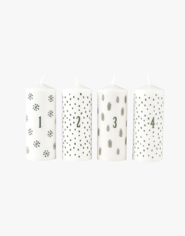 Adventsljus offwhite - 10 cm ø4 offwhite - 1