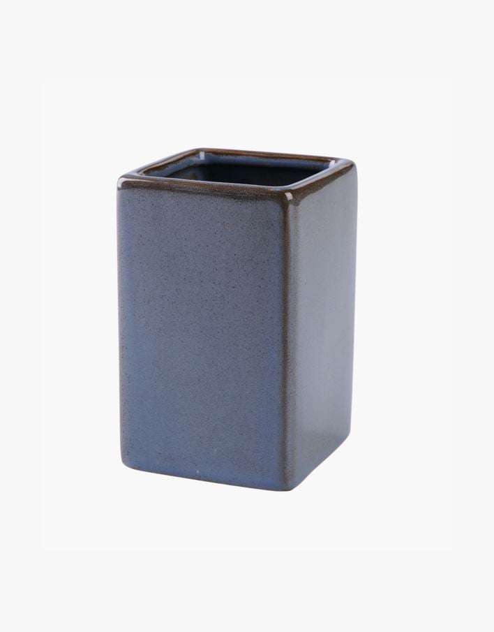 Tandborsthållare grå - 7,2x7,2x11 cm grå - 1