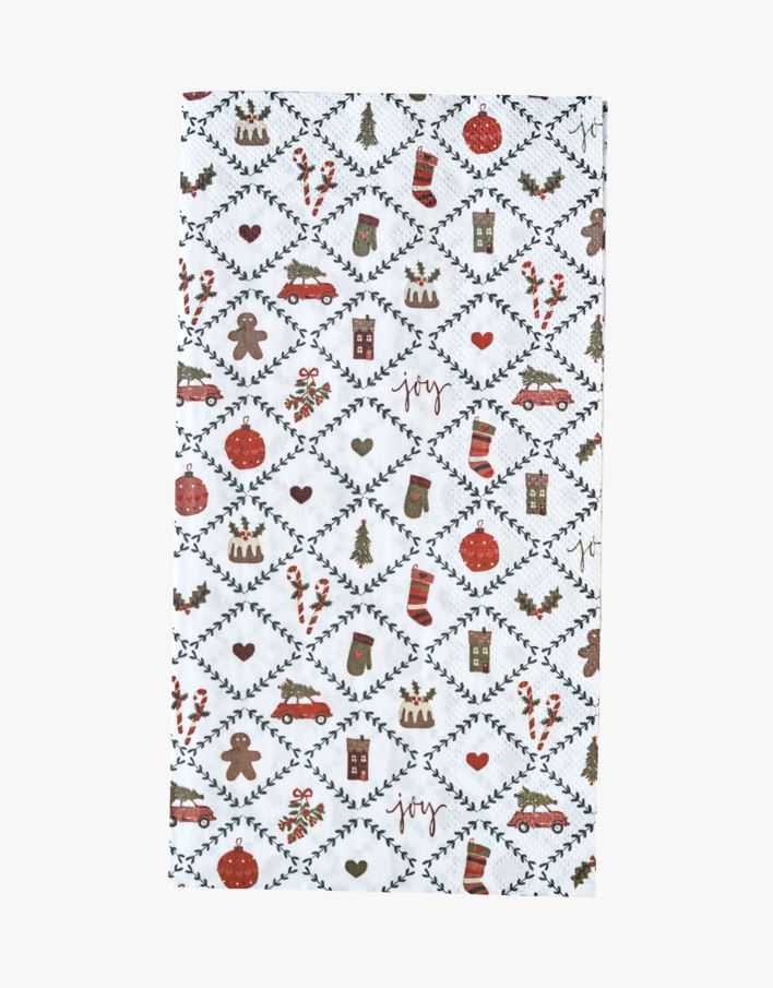 Pappersservetter multi/röd - 33x42 cm multi/röd - 1