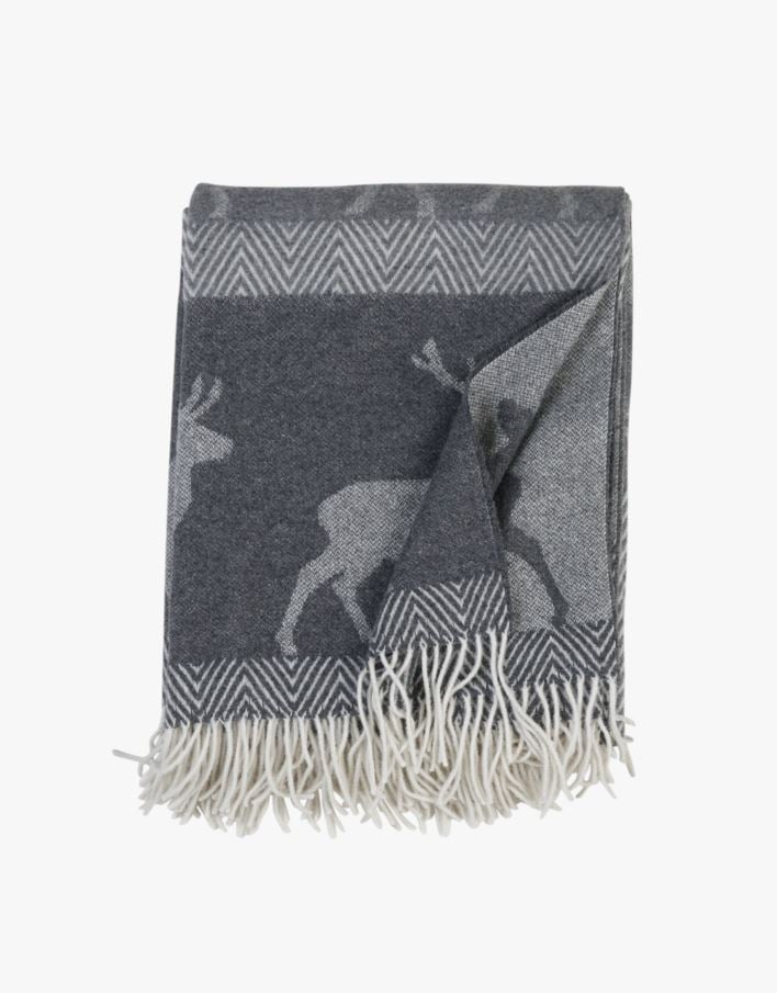 Ullpläd multi/grå - 130x170 cm multi/grå - 1