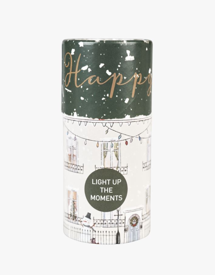 Tändsticksask multi/vit - 10,5 cm ø4,8 multi/vit - 1