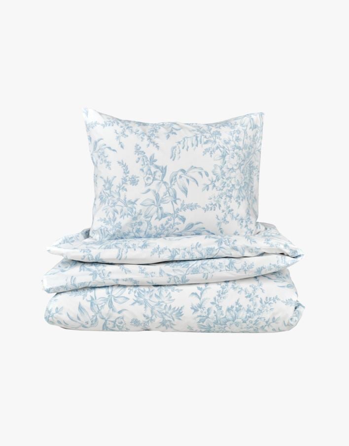 Påslakanset i percale ljusblå - 150x210 cm ljusblå - 1