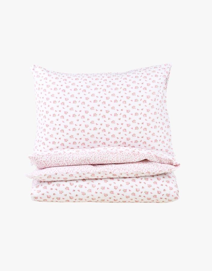 Påslakanset i bäckebölja multi/röd - 150x210+50x60 cm multi/röd - 1