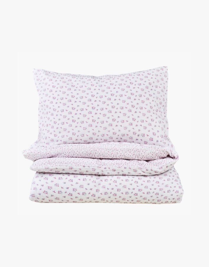 Påslakanset i bäckebölja rosa - 150x210+50x60 cm rosa - 1