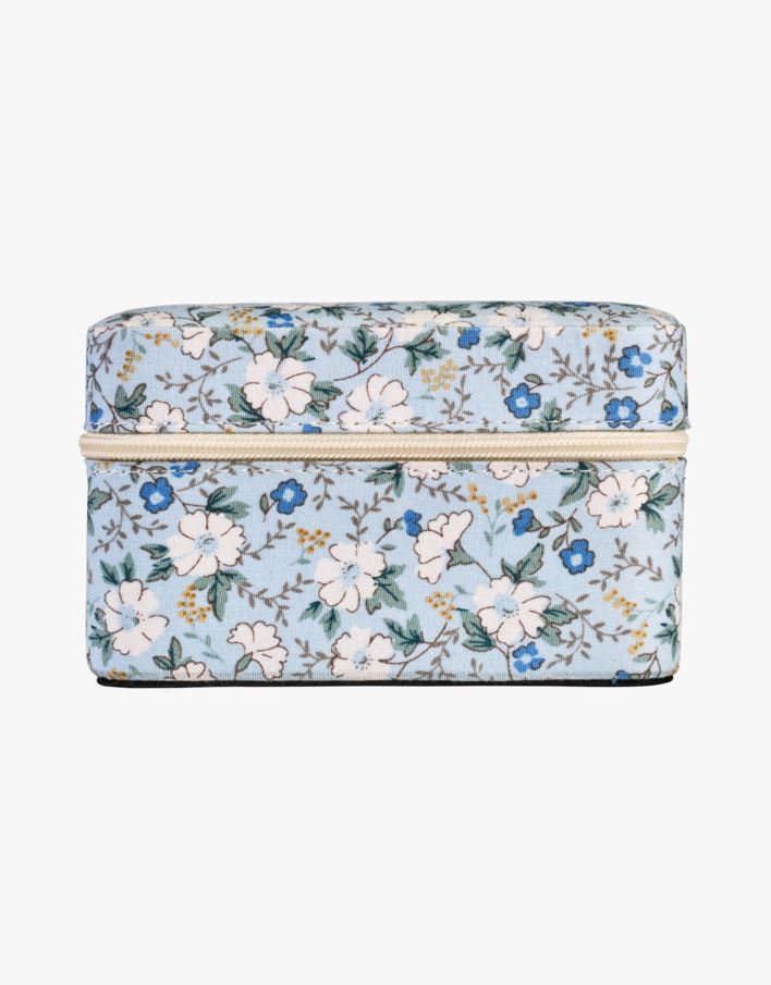 Smyckeskrin med dragkedja ljusblå - 11x11 cm ljusblå - 1