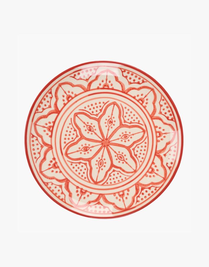 Tallrik röd - ø20,5 röd - 1