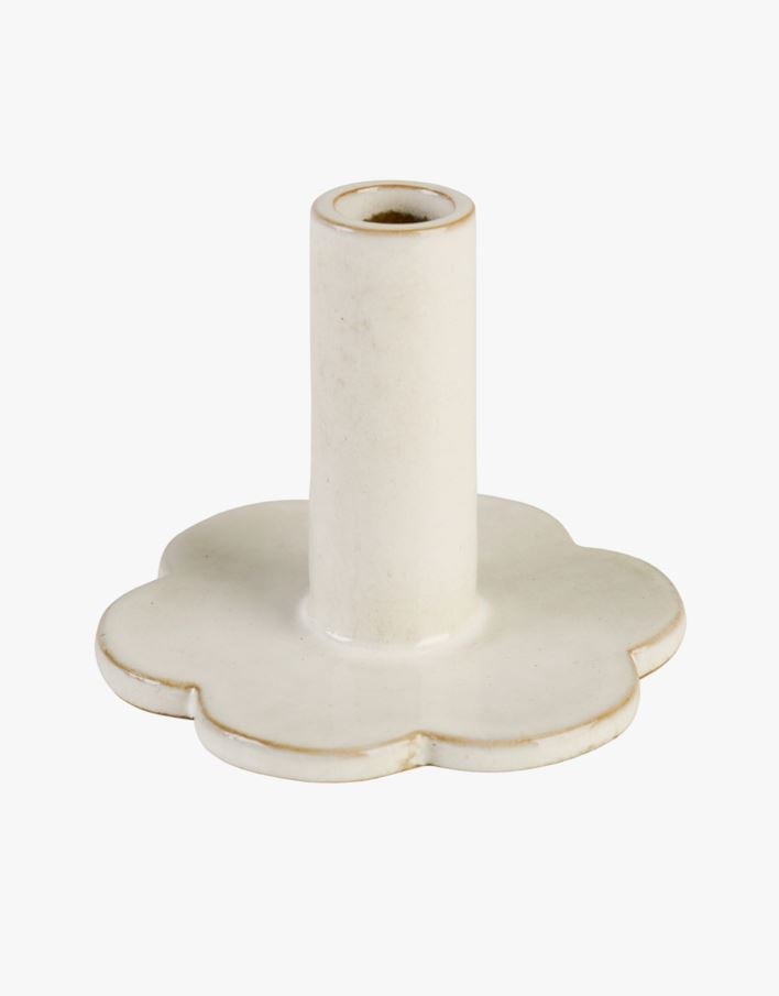 Ljusstake offwhite - 13x13x11 cm offwhite - 1