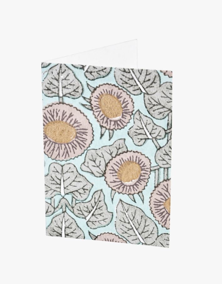 Kort med kuvert multi/blå - 12,7x12,7 cm multi/blå - 1