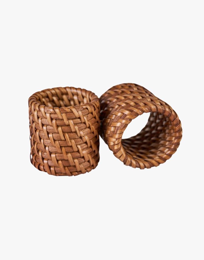 2-pack servettringar brun - 5 cm ø5 brun - 1