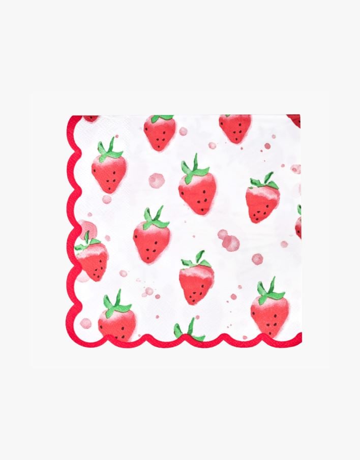 Pappersservetter multi/röd - 16,5x16,5x1 cm multi/röd - 1