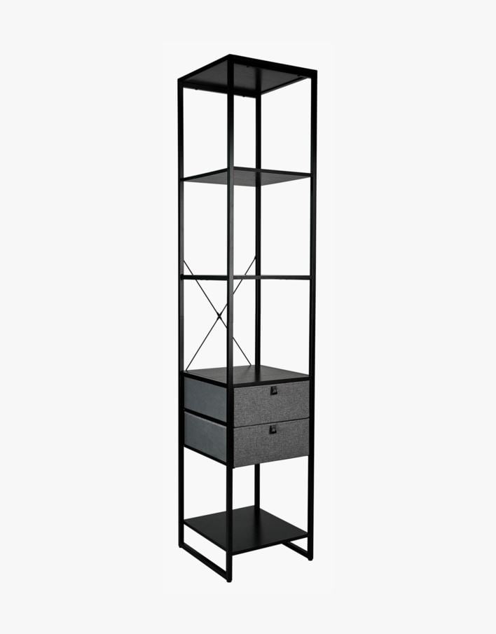 Klädhängare svart - 44x46,5x215 cm svart - 1