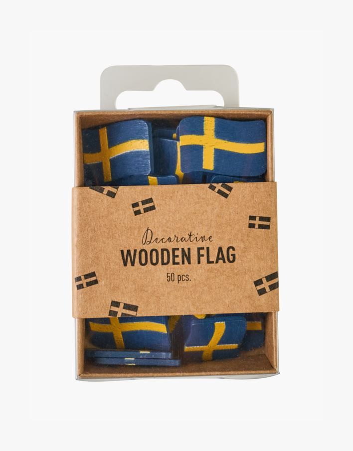 Flaggpynt multi/blå - 50stk multi/blå - 1