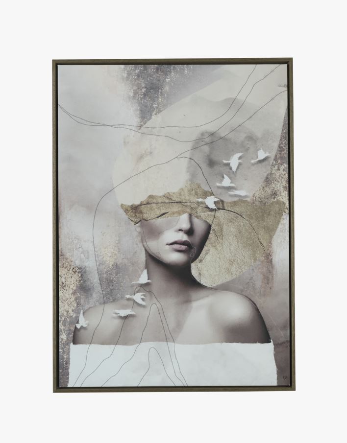 Tavla brun - 70x100 cm brun - 1