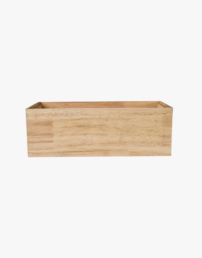 Stapelbar förvaringslåda natur - 35x20x12 cm natur - 1