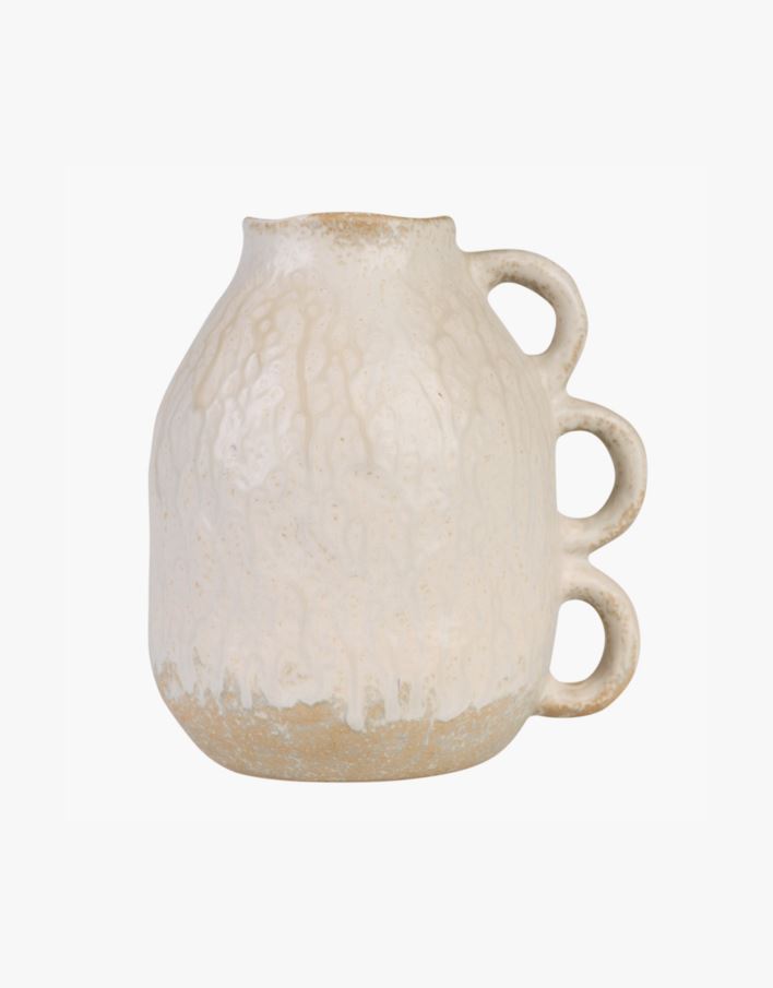 Vas ljusbeige - 19,8x16,3x21,5 cm ljusbeige - 1