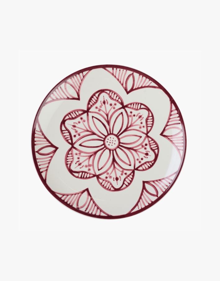 Tallrik mörkröd - ø20,5 mörkröd - 1