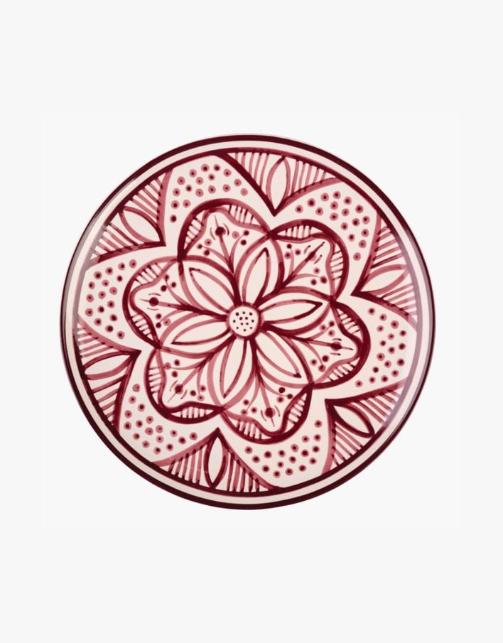 Tallrik mörkröd - ø27,3 mörkröd - 1