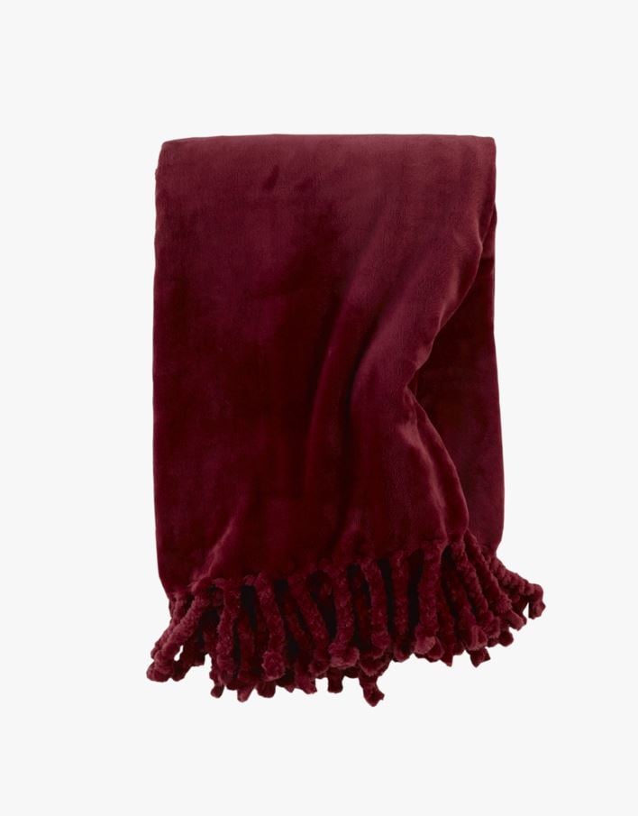 Fleecepläd burgundy - 130x170 cm burgundy - 1
