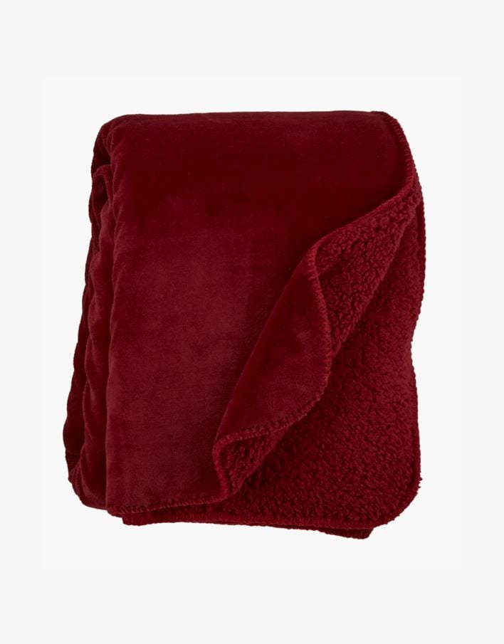 Fleecepläd röd - 130x170 cm röd - 1