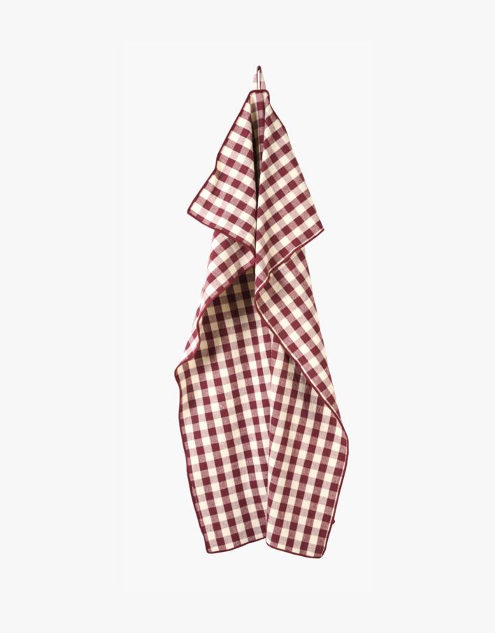 Kökshandduk burgundy - 47x70 cm burgundy - 1