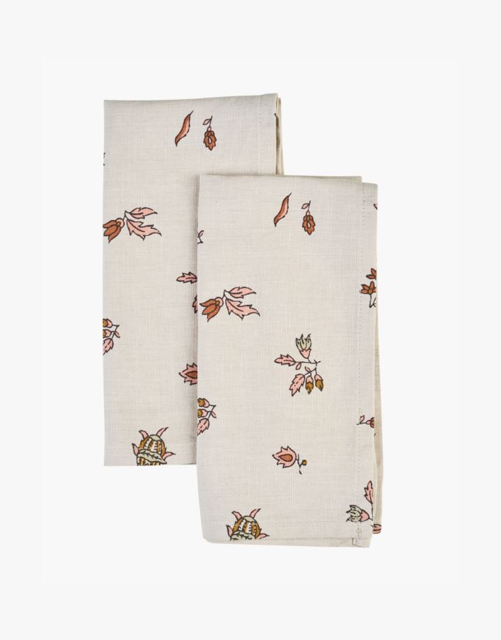 2-pack tygservetter beige - 45x45 cm beige - 1