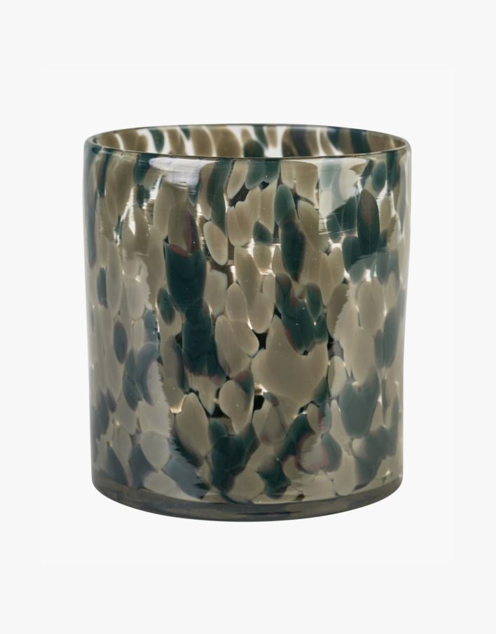 Värmeljushållare multi/blå - 12x12x13,5 cm multi/blå - 1