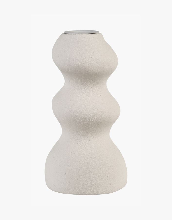 Ljusstake vit - 7,5x7,5x14,1 cm vit - 1