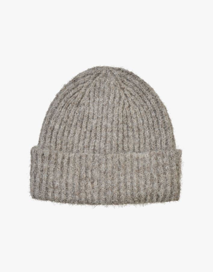 Stickad hatt sand - 23x25 cm sand - 1