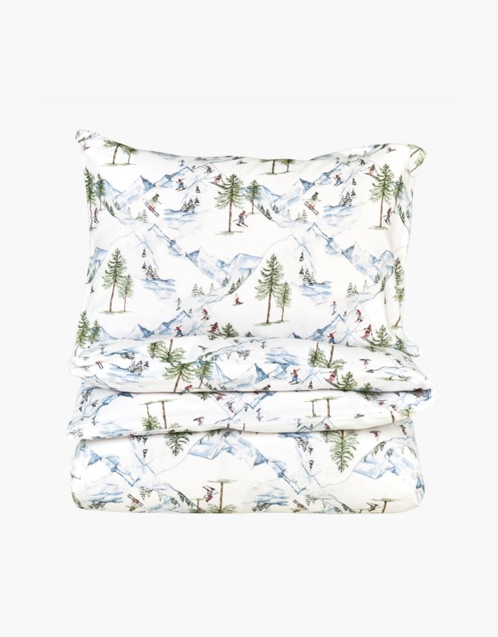 Påslakanset i flanell multi - 150x210 cm multi - 1