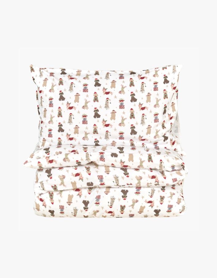 Påslakanset i flanell multi - 150x210 cm multi - 1