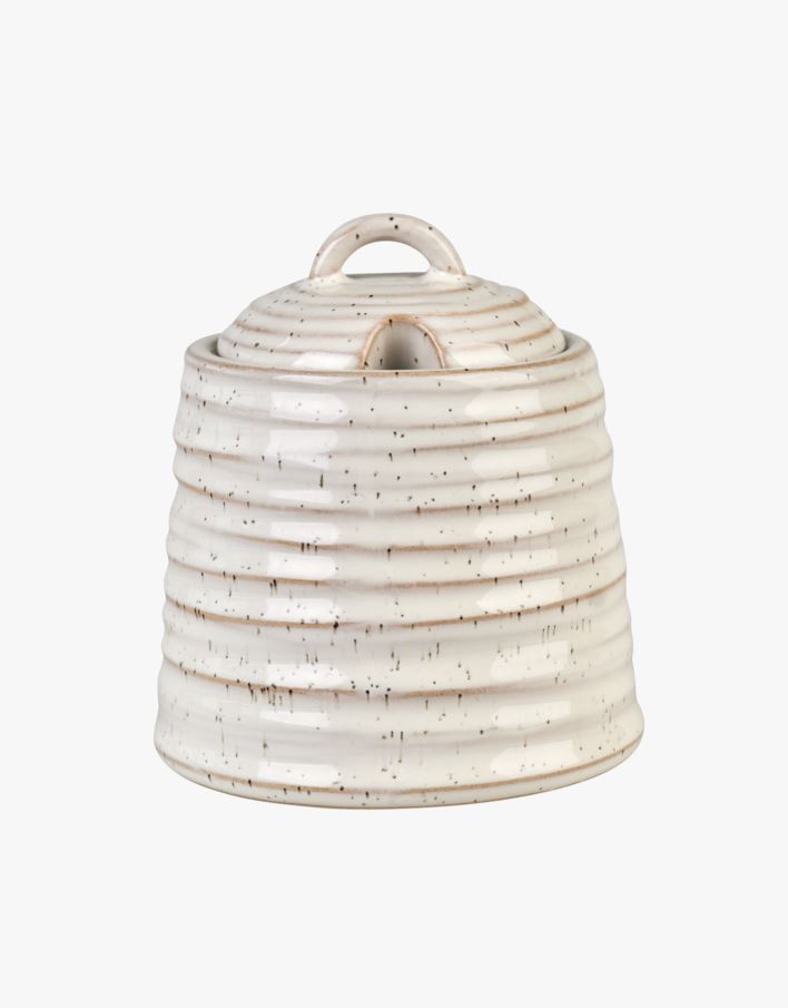 Sockerskål m/lock ljusbeige - 500 ml ljusbeige - 1