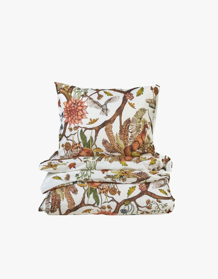 Påslakanset i percale multi/vit - 150x210 cm multi/vit - 1