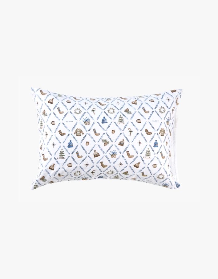 Örngott i flanell multi/blå - 50x60 cm multi/blå - 1