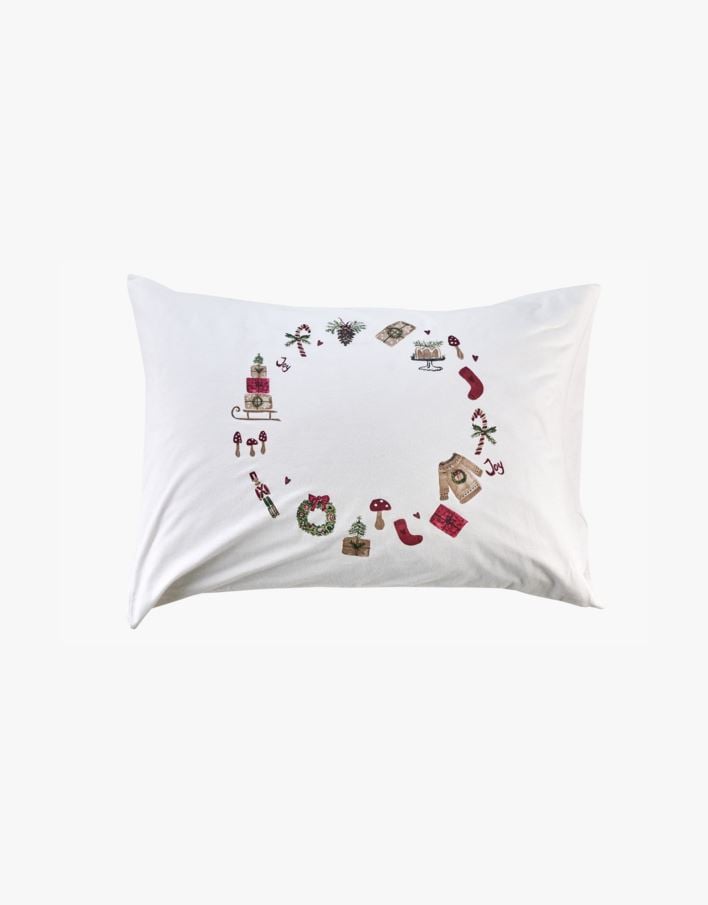 Örngott i flanell multi/röd - 70x100 cm multi/röd - 1