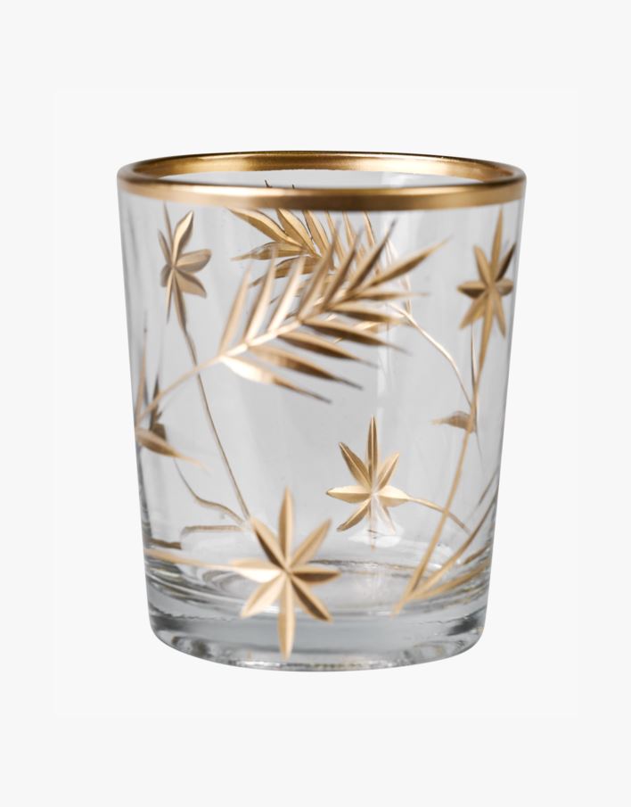 Värmeljushållare guld - 6,5x6,5x8 cm guld - 1