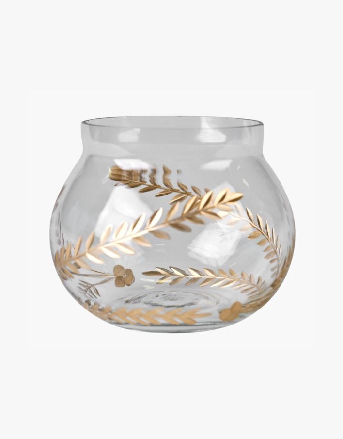 Värmeljushållare guld - 10x10x8,5 cm guld - 1