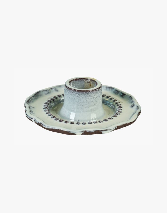 Ljusstake multi/vit - 9x9x3 cm multi/vit - 1