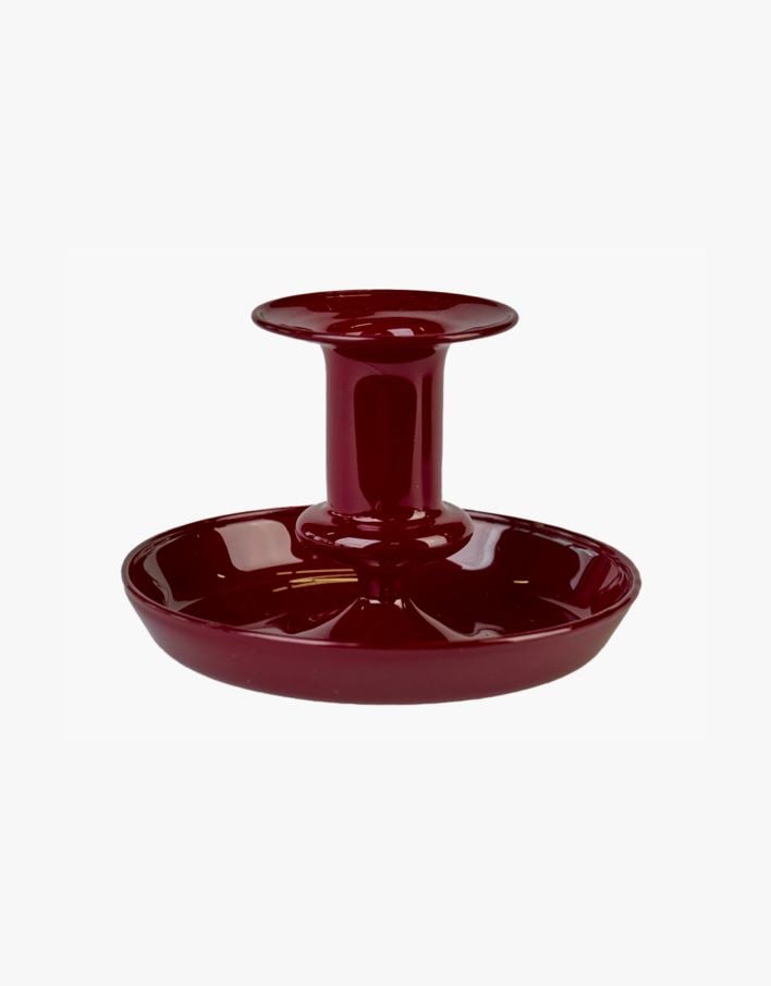 Ljusstake röd - 11x11x7,5 cm röd - 1